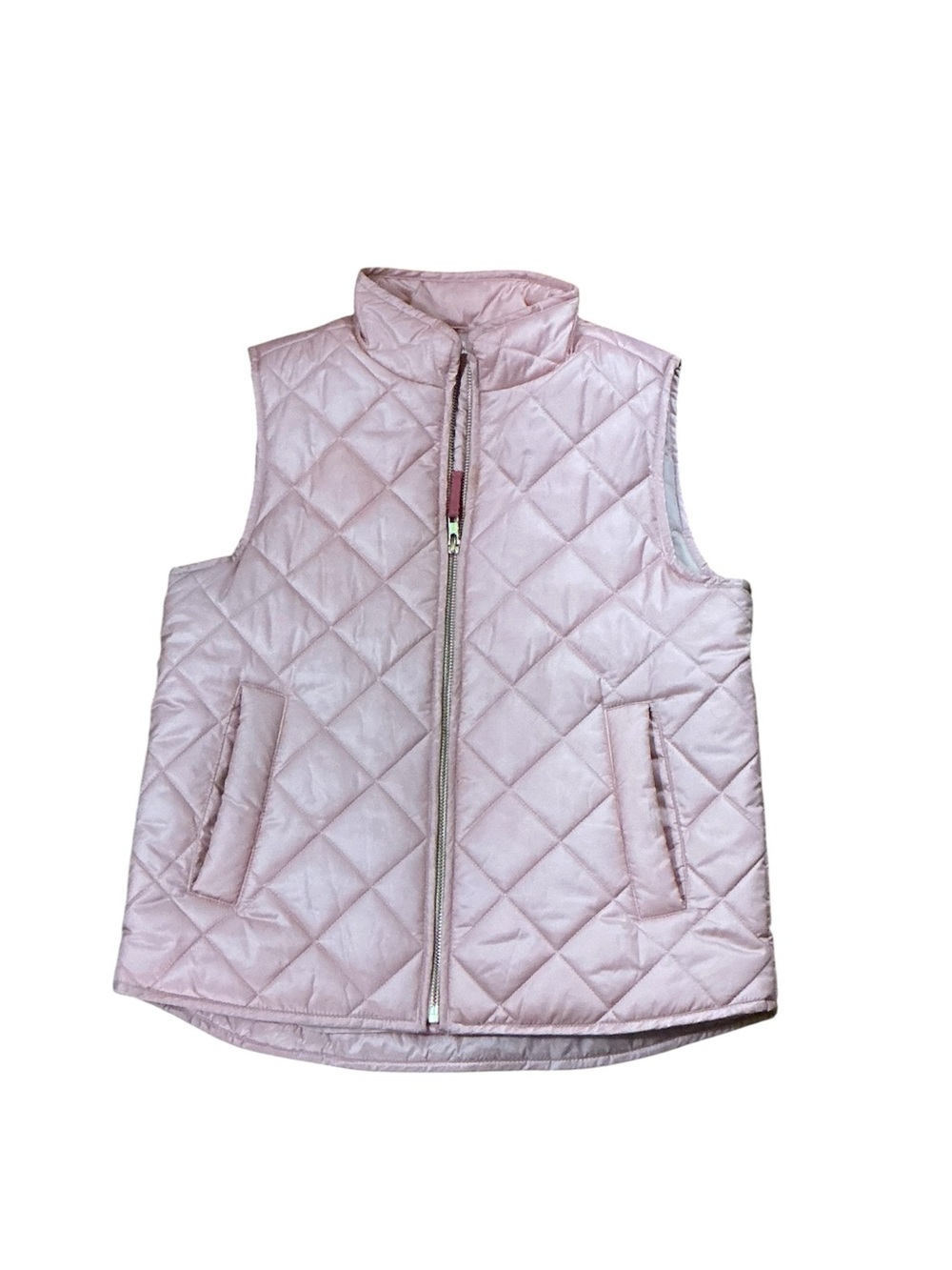 Girls' Quilted Pink Puffer Vest - Unbranded